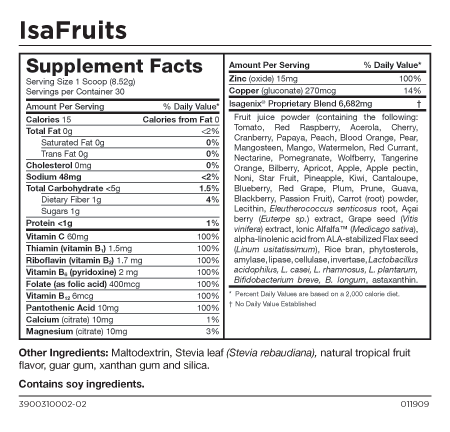 IsaFruits Fruit Suppliment - Because Fruit is Good For You & Yummy!